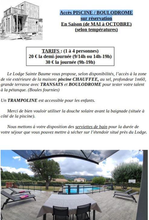 Le Lodge De La Sainte Baume Plan d'Aups Exterior foto